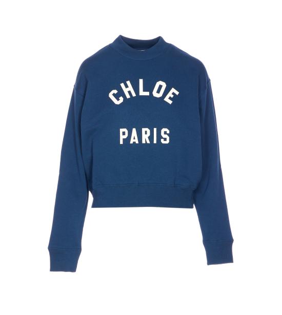 25FW 끌로에 긴팔 티셔츠 24AJH12192 4C6 Blue