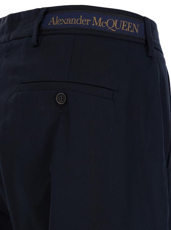  알렉산더 맥퀸 스트레이트 팬츠 794744QSAA74100 Blu - ALEXANDER MCQUEEN