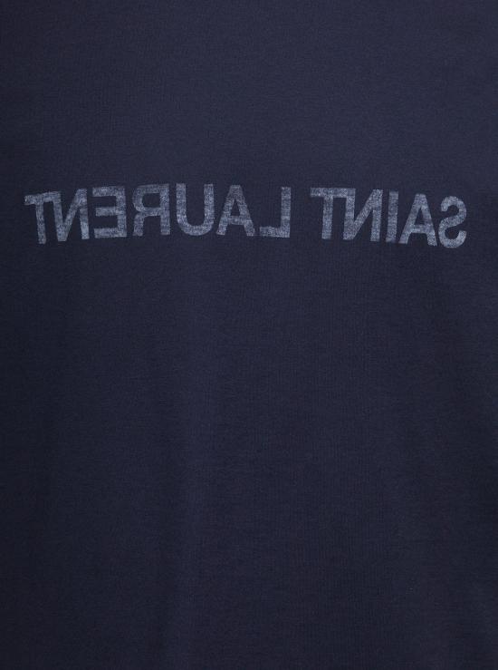 26SS 생로랑 반팔 티셔츠 663278Y37AW4145 Blu - SAINT LAURENT