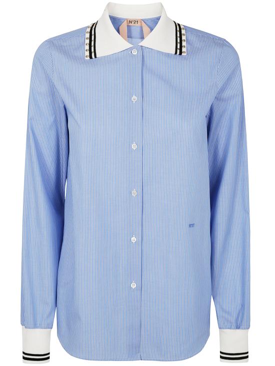 25SS 누메로벤투노 셔츠 G011 1527 RD11 LIGHT BLUE WHITE