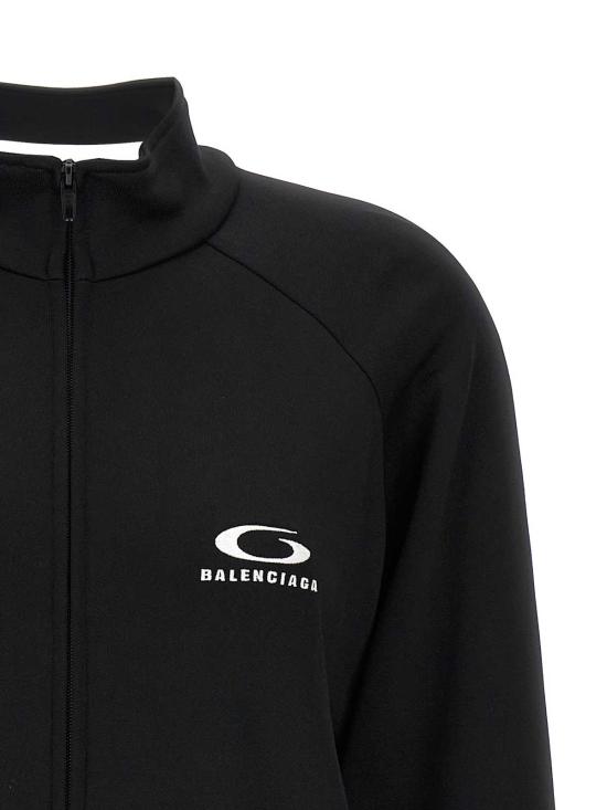 25FW 발렌시아가 트랙수트 컷아웃 드레스 838779TMV151000 BLACK - BALENCIAGA