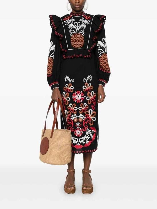 25SS 팜 리오 롱 원피스 32916725024 Black - FARM RIO