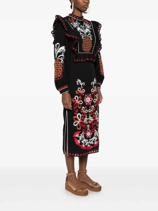 25SS 팜 리오 롱 원피스 32916725024 Black - FARM RIO