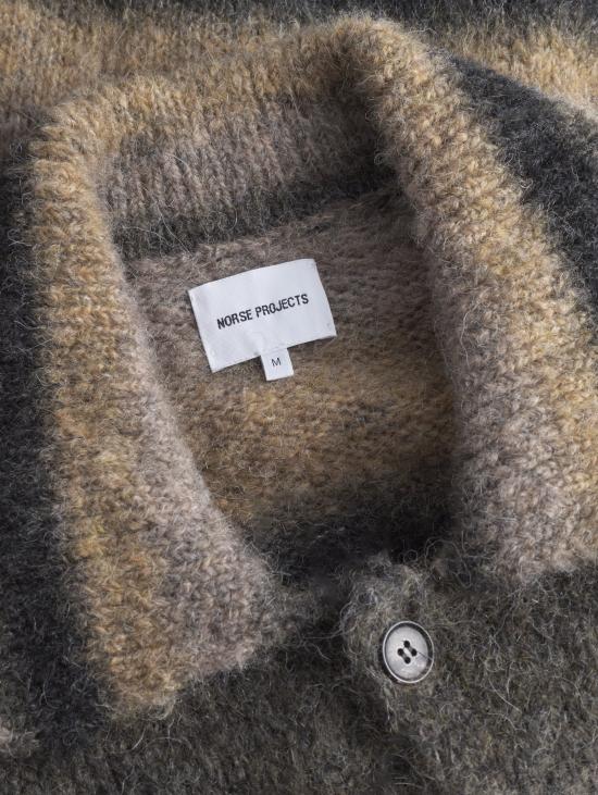 25FW 노스프로젝트 가디건 N45 06540966erik gradient alpaca wool jacket - NORSE PROJECTS