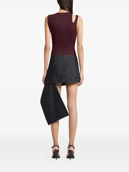 25FW 쿠레쥬 민소매 티셔츠 425JDE146JS01944010 Bordeaux - COURREGES