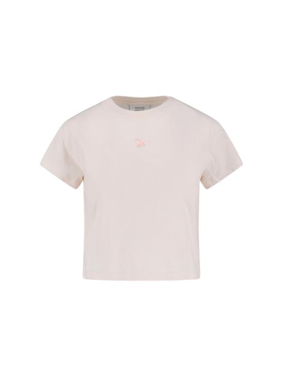 25FW 메종키츠네 반팔 티셔츠 MW00105KJ7026 0306 Pink