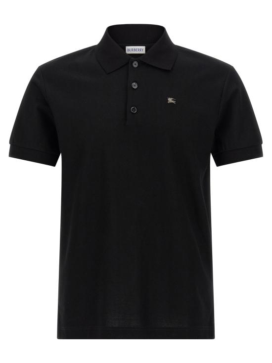 25FW 버버리 메탈 EKD 코튼 폴로 셔츠 8116183BLACK