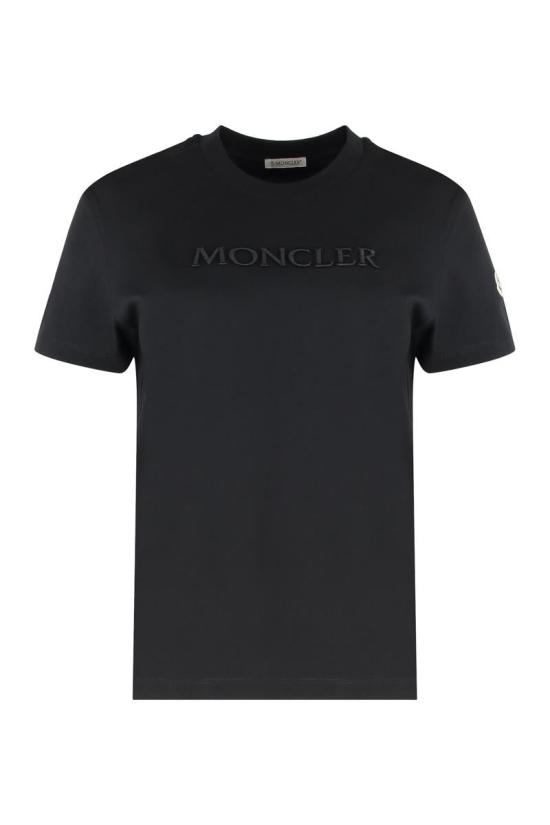 25FW 몽클레어 반팔 티셔츠 K20938C0001289AUO 999 Black