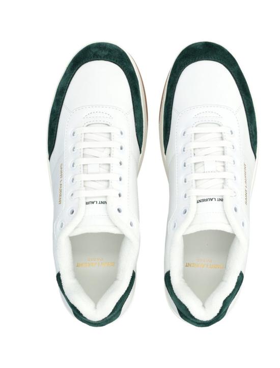 25FW 생로랑 스니커즈 25A84553700NAM 9069 WHITE GREEN - SAINT LAURENT