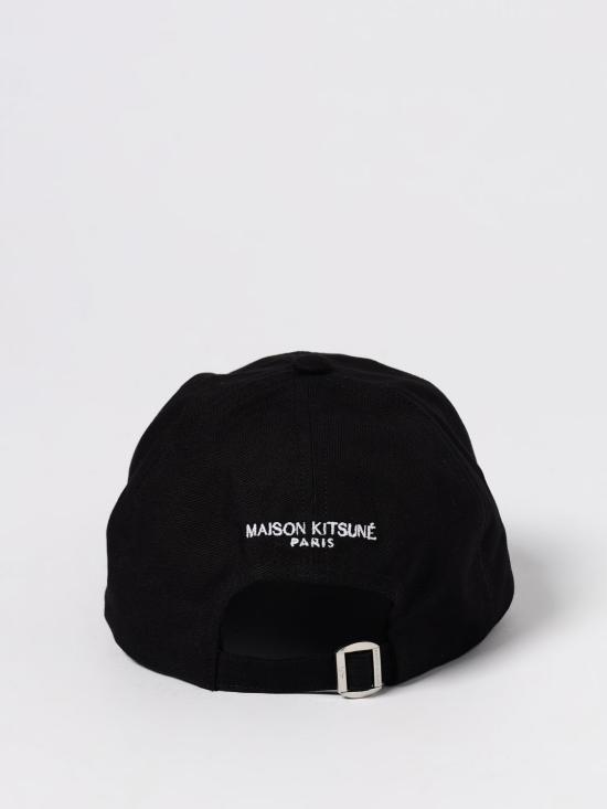 25FW 메종키츠네 폭스 헤드 비니  MM06111KT1022 P180 Black - MAISON KITSUNE
