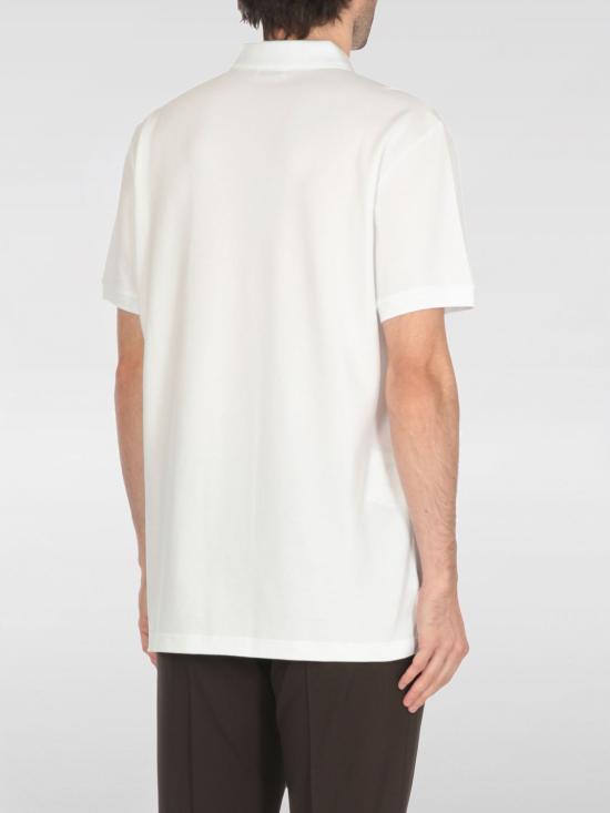 25FW 모스키노 폴로 티셔츠 16085242 1001 White - MOSCHINO