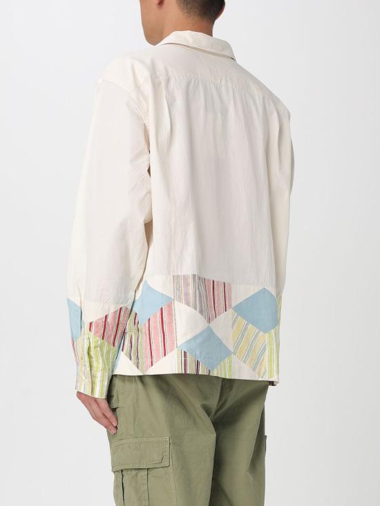25SS 스토리엠에프지 긴팔 셔츠 SSS25SHGRLCOTECP TESSELLATEPATCHWORK Beige - STORY MFG
