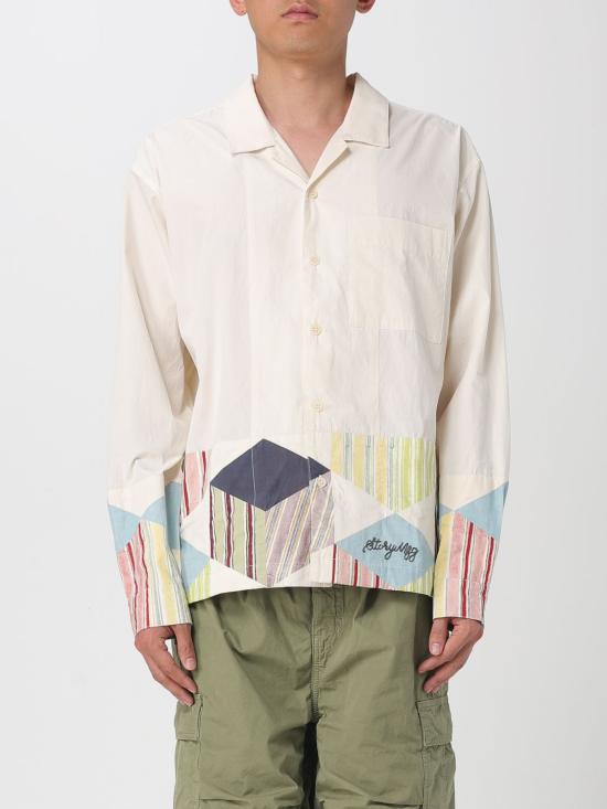 25SS 스토리엠에프지 긴팔 셔츠 SSS25SHGRLCOTECP TESSELLATEPATCHWORK Beige