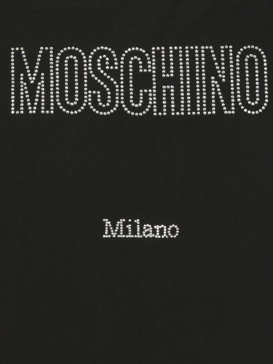 25FW 모스키노 반팔 티셔츠 07105241 1555 Black - MOSCHINO