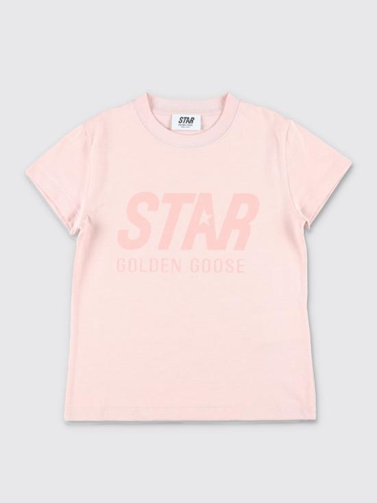 25FW [키즈] 골든구스 티셔츠 GKP01273P00224925523 Pink