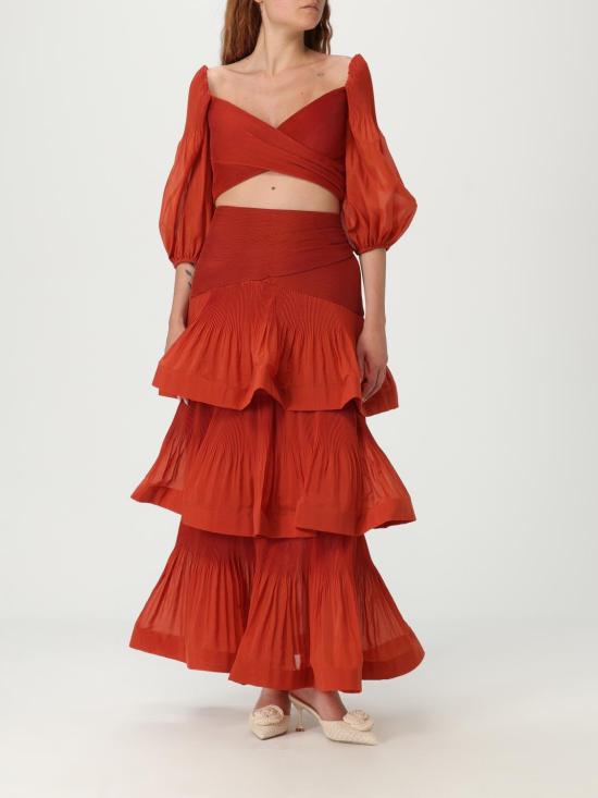 25FW 짐머만 블라우스 3915TS25R DKRD Red - ZIMMERMANN