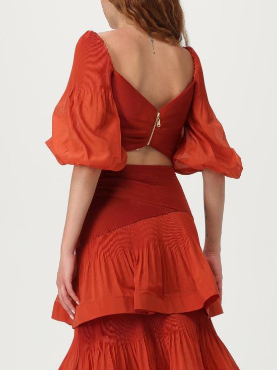 25FW 짐머만 블라우스 3915TS25R DKRD Red - ZIMMERMANN