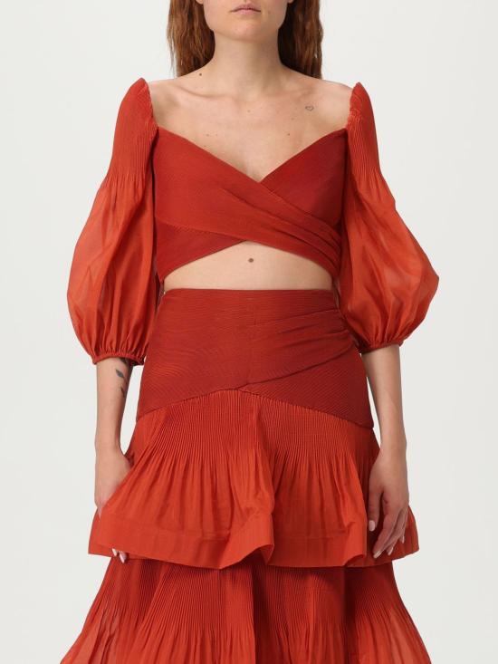 25FW 짐머만 블라우스 3915TS25R DKRD Red