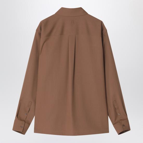 25FW 펜디 후드 티셔츠 FS1329AU60 Brown - FENDI