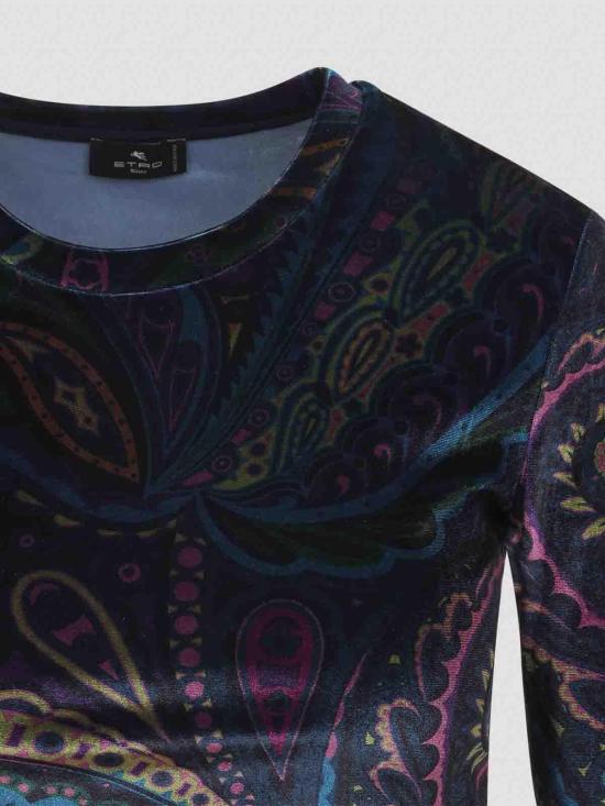25FW 에트로 긴팔 티셔츠 WRJB002699IAS53X0887 Blue - ETRO