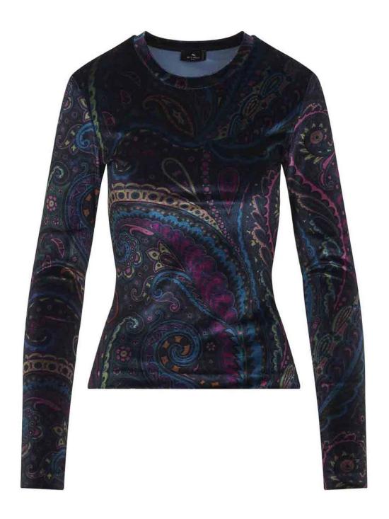 25FW 에트로 긴팔 티셔츠 WRJB002699IAS53X0887 Blue