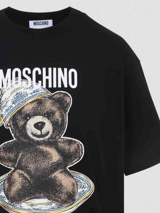 26FW 모스키노 반팔 티셔츠 252EV072455411555 Black - MOSCHINO