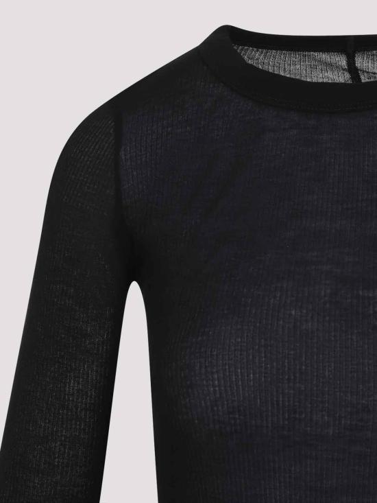  릭 오웬스 긴팔 티셔츠 RP02E4202RC09 Black - RICK OWENS