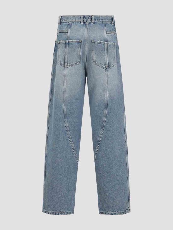  모스키노 스트레이트 팬츠 252EA031955230281 Blue - MOSCHINO