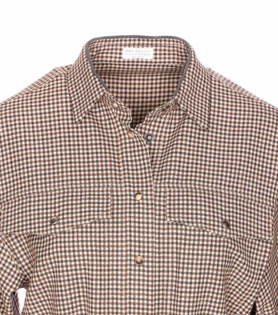 25FW 브루넬로 쿠치넬리 셔츠 MB149MQ206C001 Beige - BRUNELLO CUCINELLI