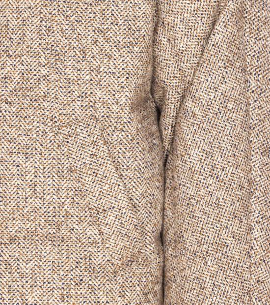 25FW 브루넬로 쿠치넬리 플렉트 버진 울 실크 쉐브론 후드 다운 자켓  MG5307729C6286 Beige - BRUNELLO CUCINELLI