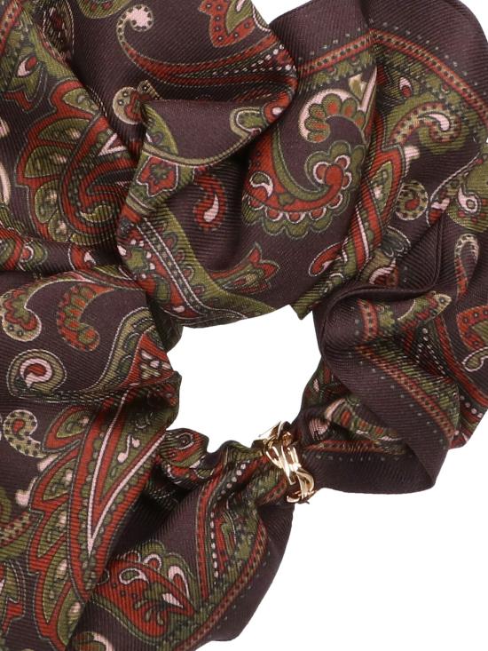 25FW 생로랑 헤어 액세서리 8332833Y0012565 LIGHT BROWN AND GOLD DOM - SAINT LAURENT