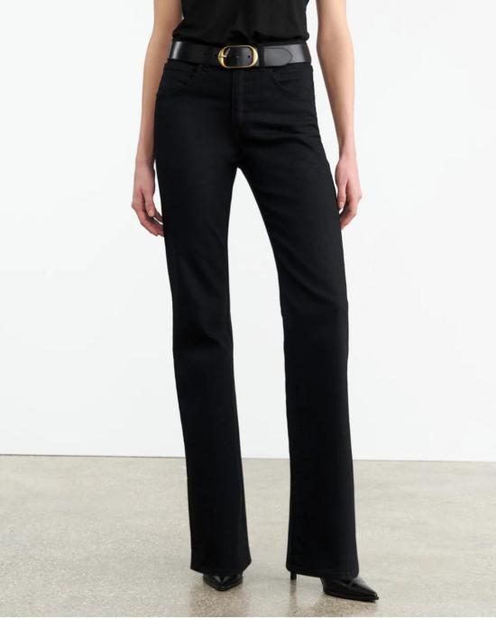  닐리로탄 데님 팬츠 닐리 로탄 셀리아 진 디스트레스드 블랙 - NILI LOTAN