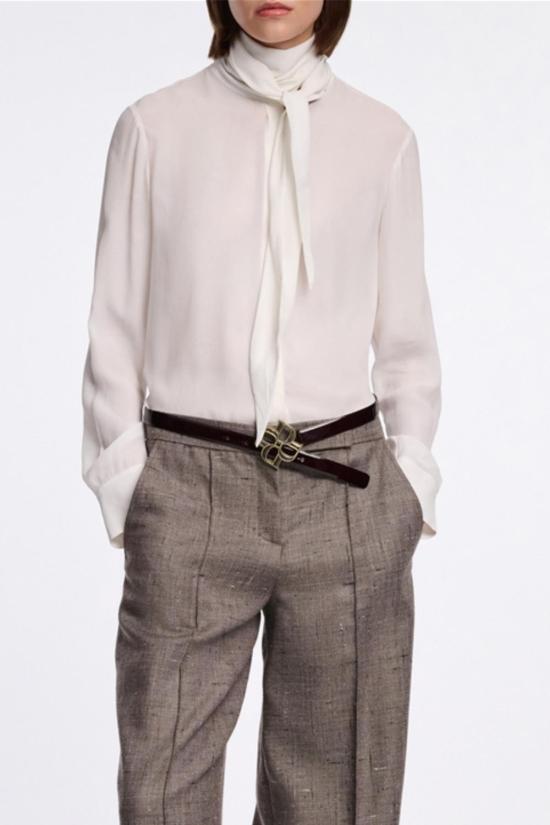  도로시 슈마허 블라우스 소프트 바이브 실크  C.화이트 - DOROTHEE SCHUMACHER