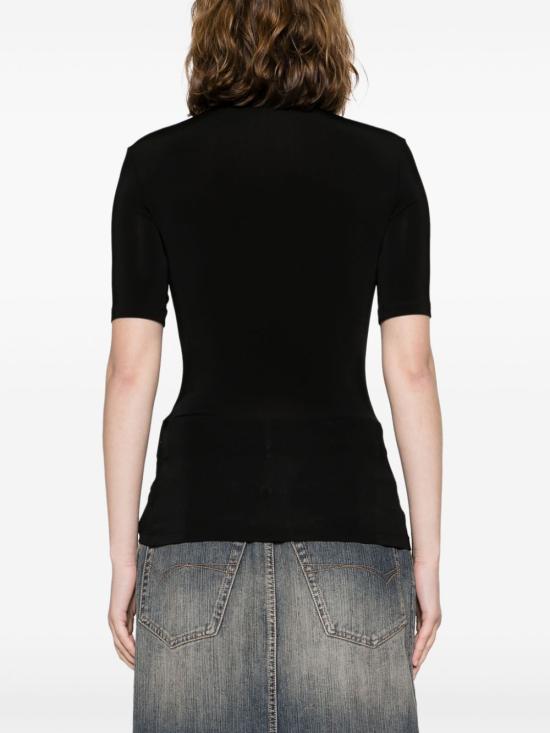 25FW 오프화이트 반팔 티셔츠 OWAD137C99JER002 1001 BLACK WHITE - OFF WHITE