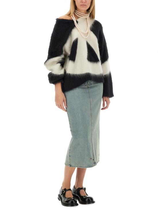 24FW 모스키노 스웨터 09245403 1555 Black - MOSCHINO