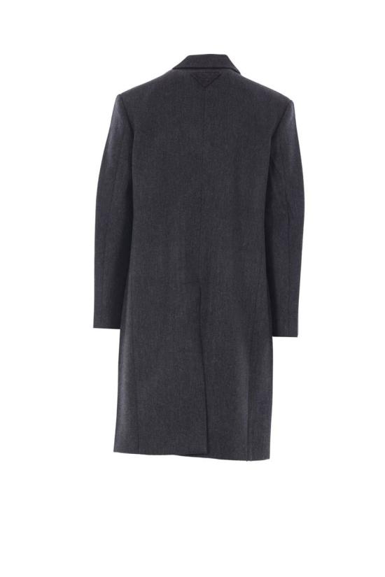 25FW 프라다 싱글브레스트 울 코트  UC546MSOOO17ZUF0480 GREY - PRADA