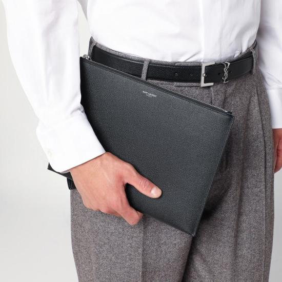 25FW 생로랑 반지갑 683865BTY0N R YSL 1000 Black - SAINT LAURENT