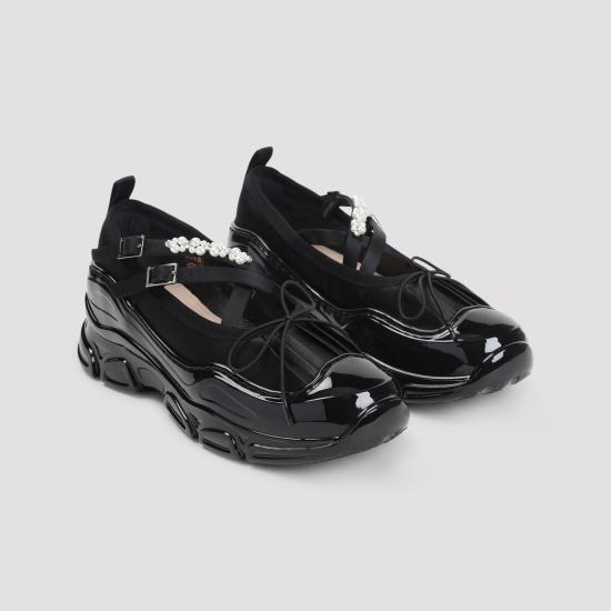 25FW 시몬로샤 뮬/슬리퍼 HT19B 0755 BLACK CLEAR PEARL - SIMONE ROCHA