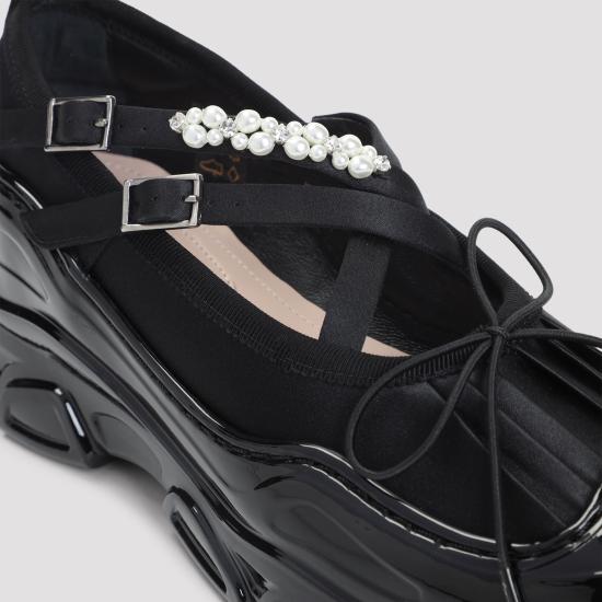 25FW 시몬로샤 뮬/슬리퍼 HT19B 0755 BLACK CLEAR PEARL - SIMONE ROCHA