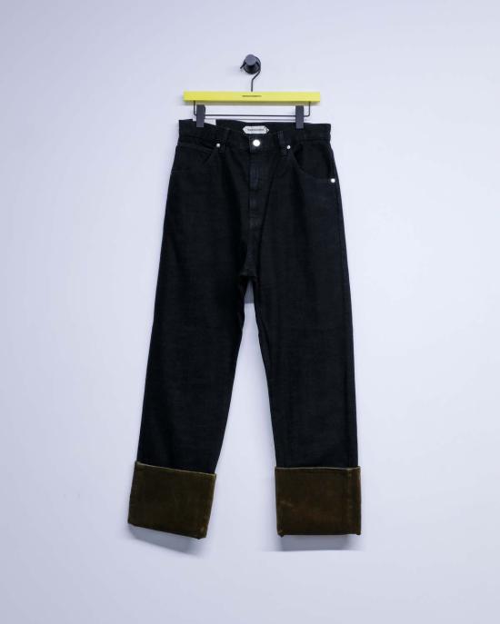  나마체코 데님 팬츠 네로 Tobacco & 드랩 앨런비 데님 진