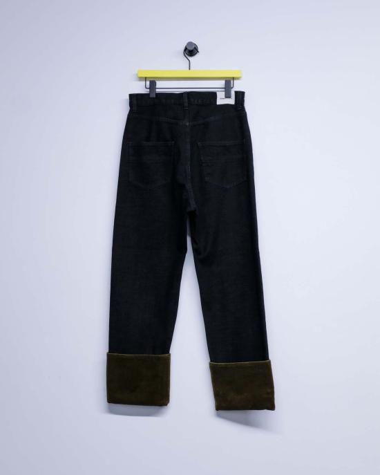  나마체코 데님 팬츠 네로 Tobacco & 드랩 앨런비 데님 진 - NAMACHEKO