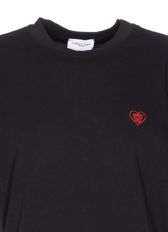 25FW 패밀리퍼스트 밀라노 반팔 티셔츠 TS2402 BLACK Black - FAMILY FIRST MILANO