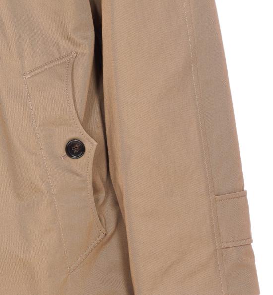 25FW 버버리 롱 헤링본 울 듀얼 카 코트 8117693 A3324 Beige - BURBERRY