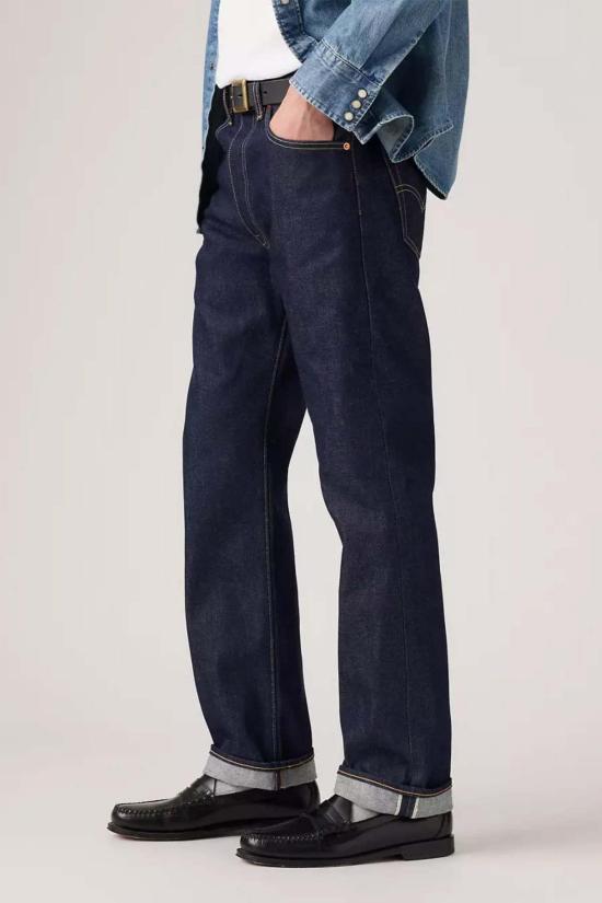  리바이스 데님 팬츠 501 오리지널 진 허드슨 셀비지 리지드 - LEVI'S