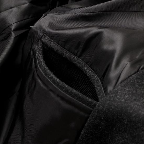  아펜쳐 트렌치 코트 유틸코트 울 멜튼 차콜 - ARPENTEUR