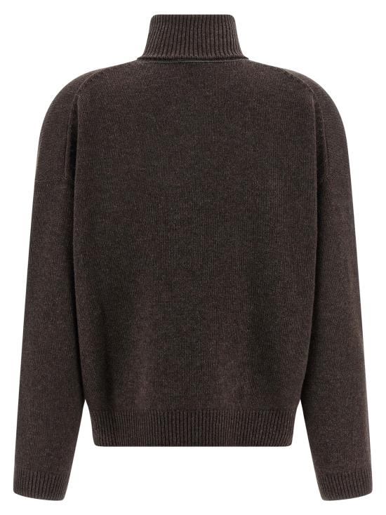 25FW 브루넬로 쿠치넬리 터틀넥 M12501703C2559 Brown - BRUNELLO CUCINELLI