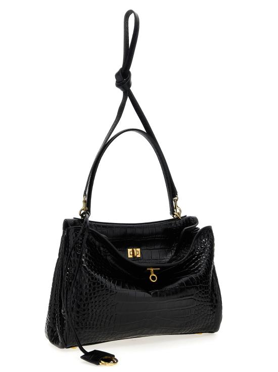26SS 발렌시아가 로데오 미디움 핸드백 7897722AA5L1000 Black - BALENCIAGA