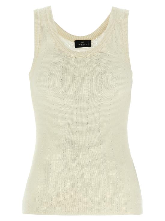 25SS 에트로 민소매 티셔츠 WRKE0329AU081W3789 White