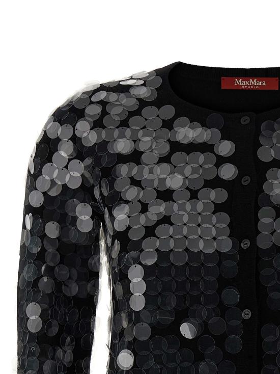 25FW 막스마라 스튜디오 가디건 2526346051600003 Black - MAX MARA STUDIO