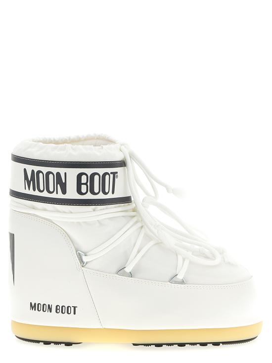 26FW 문부츠 아이콘 나일론 로우 부츠 80D1409340A009 White
